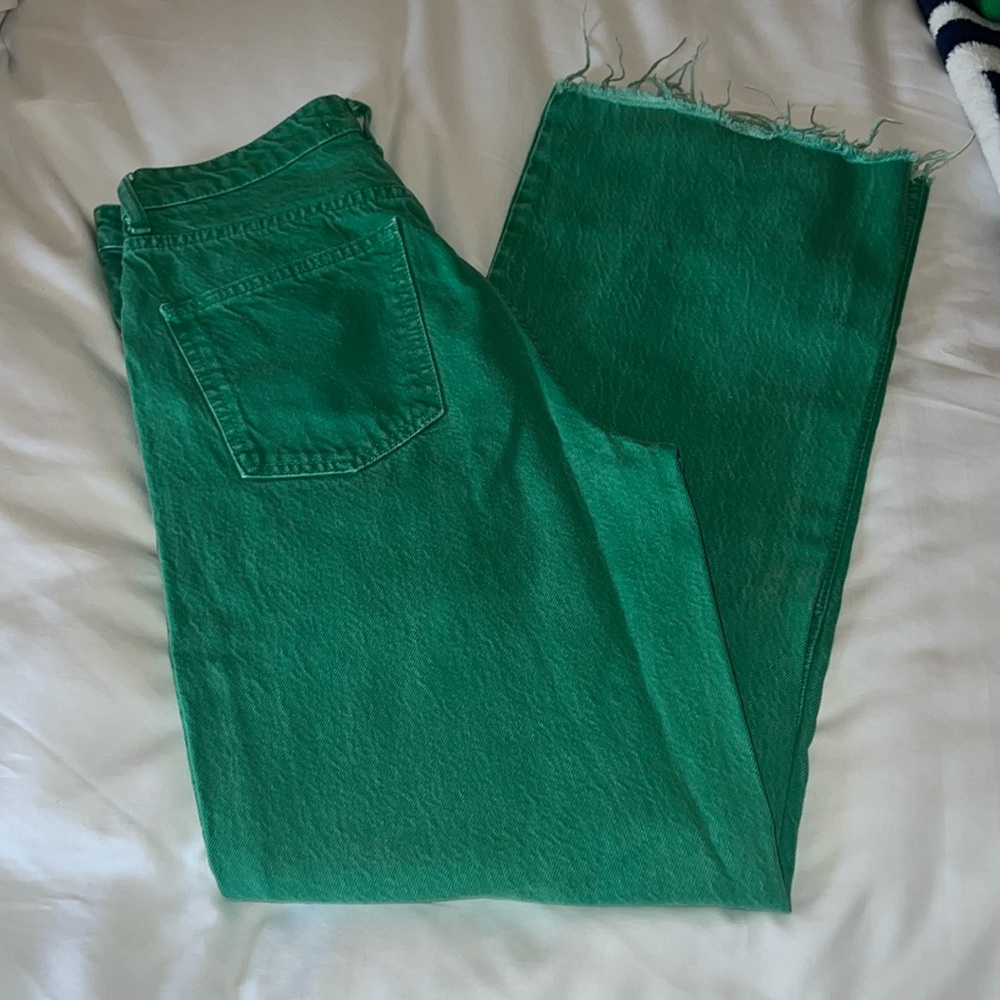 Zara green jeans